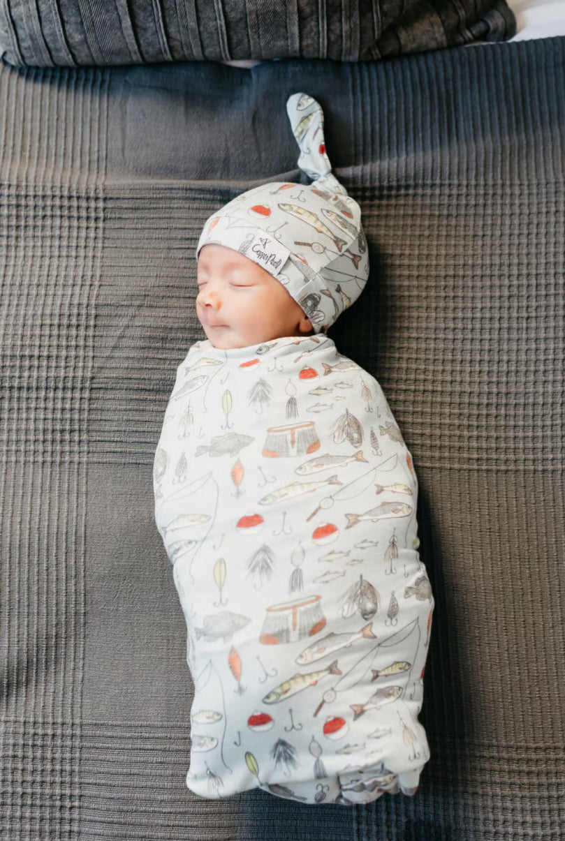 Trout swaddle blanket