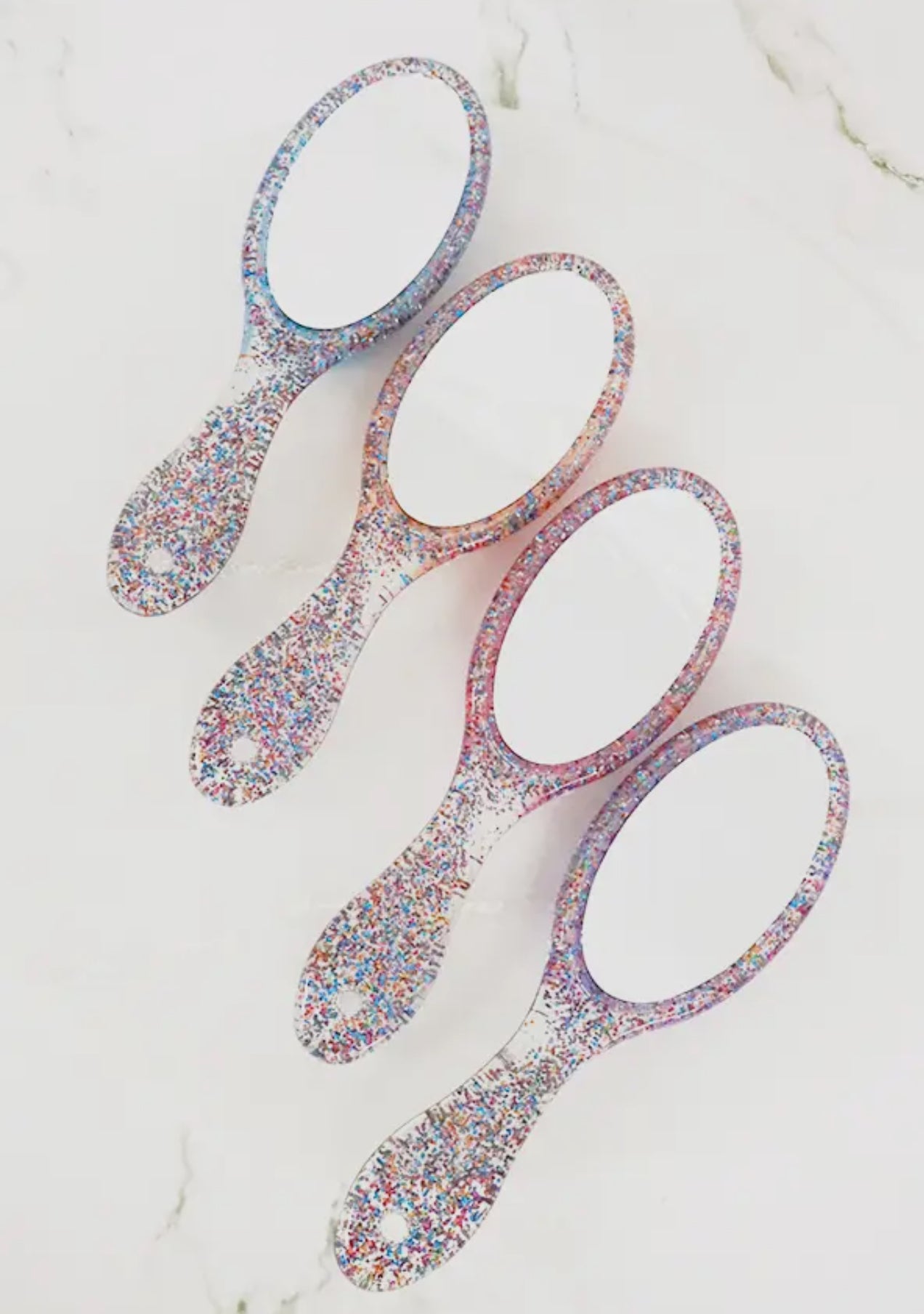 Hair brush and mirror set
