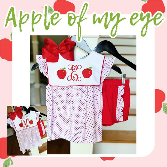 Apple of my eye set - INCLUDES INITIAL
