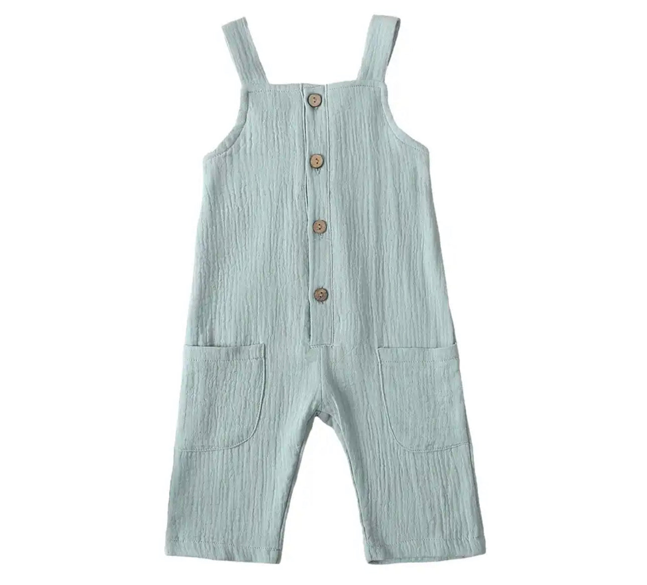Muslin blue romper