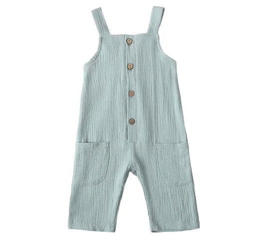 Muslin blue romper