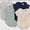 Pleated bubble short sleeve- Navy - optional embroidery