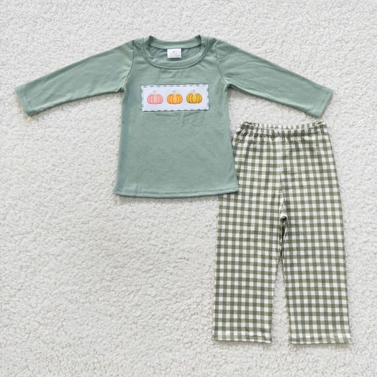 Boys pumpkin trio set