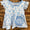 Blue floral set-includes monogram