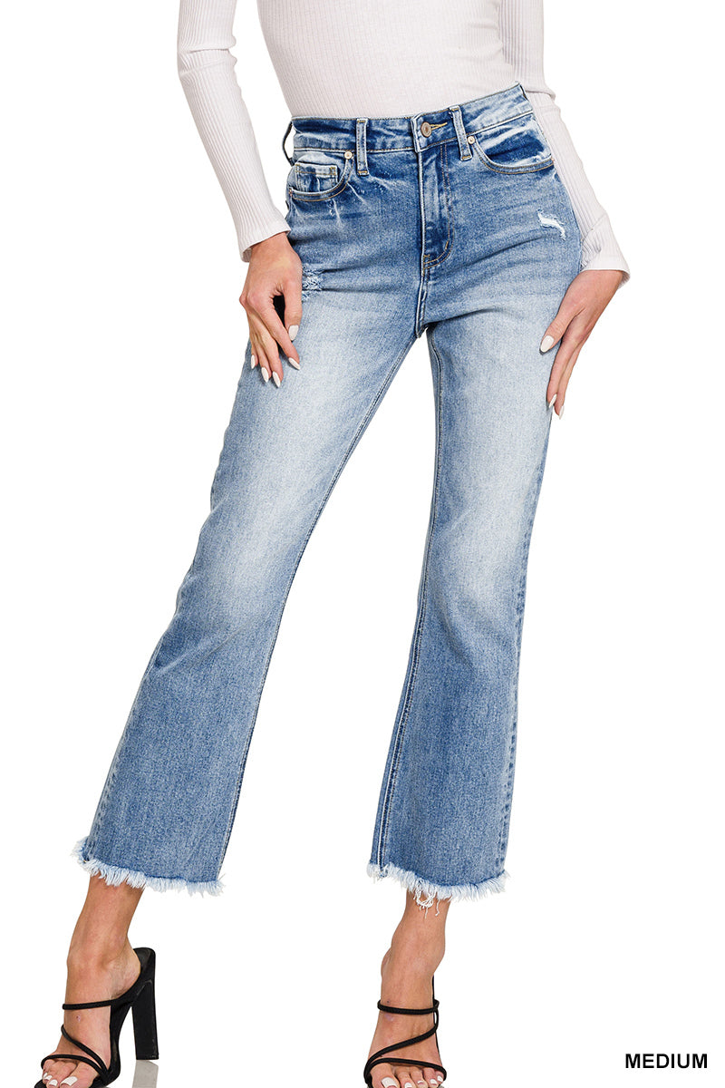Distressed jeans medium wash