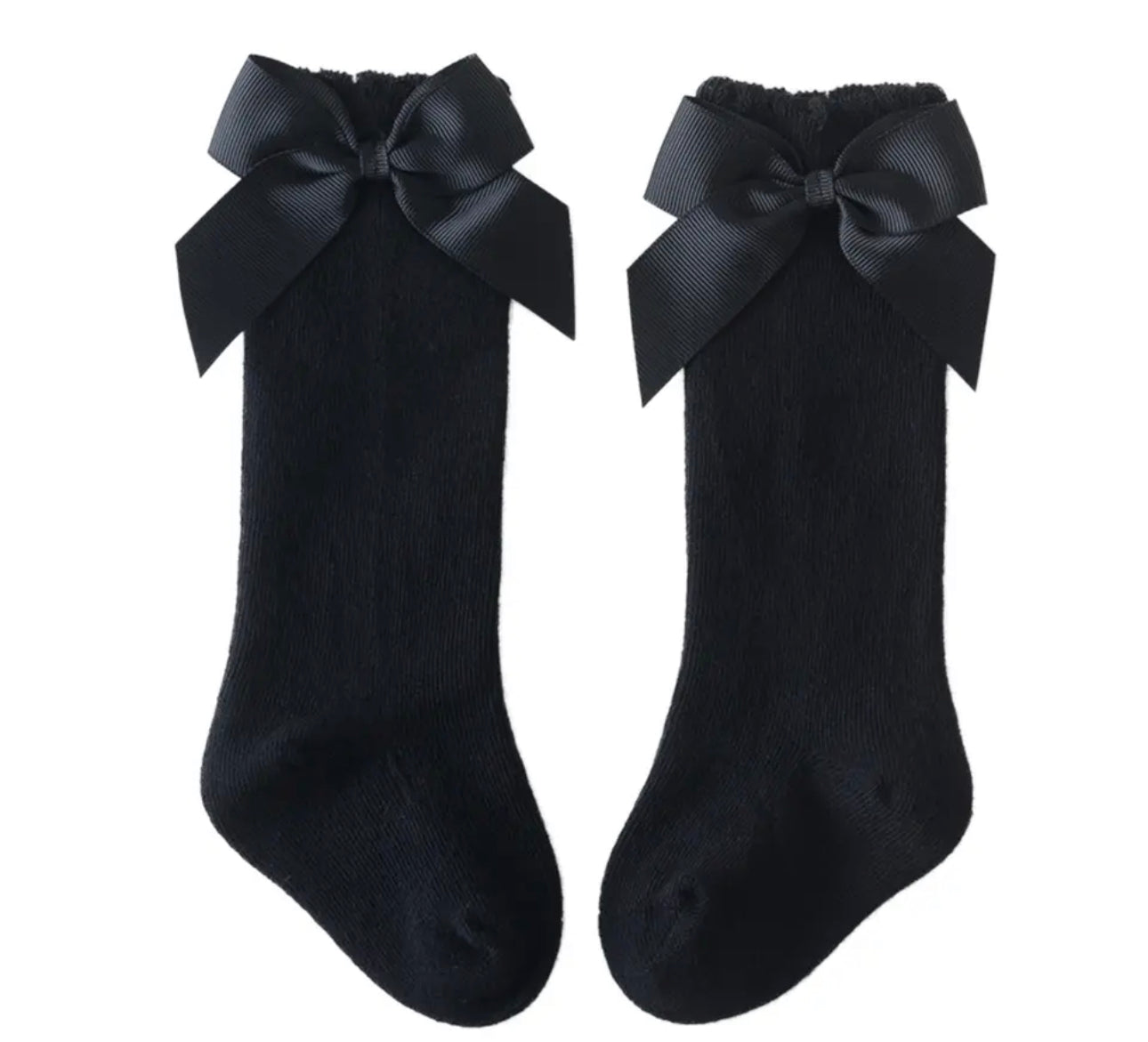 Bow knee socks