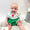 Green farm smocked bubble