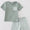 Green gingham boys set