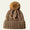 Textured beanie hat