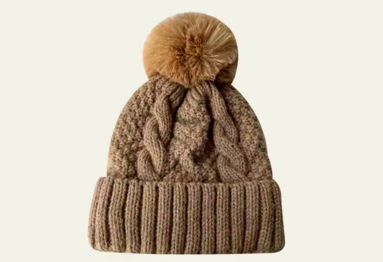 Textured beanie hat
