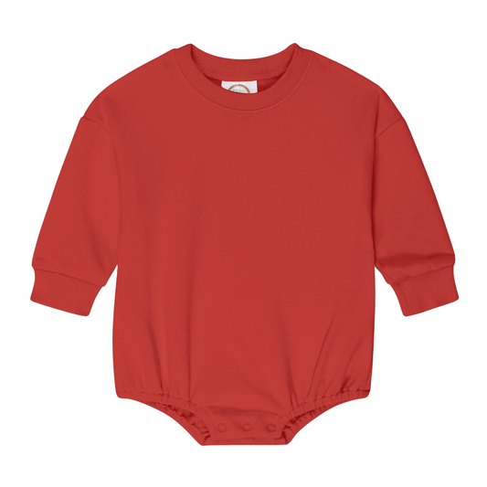 EMBROIDERY INCLUDED! Red sweatshirt bubble