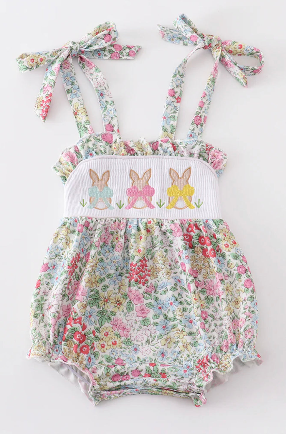 Easter floral print bunny bubble