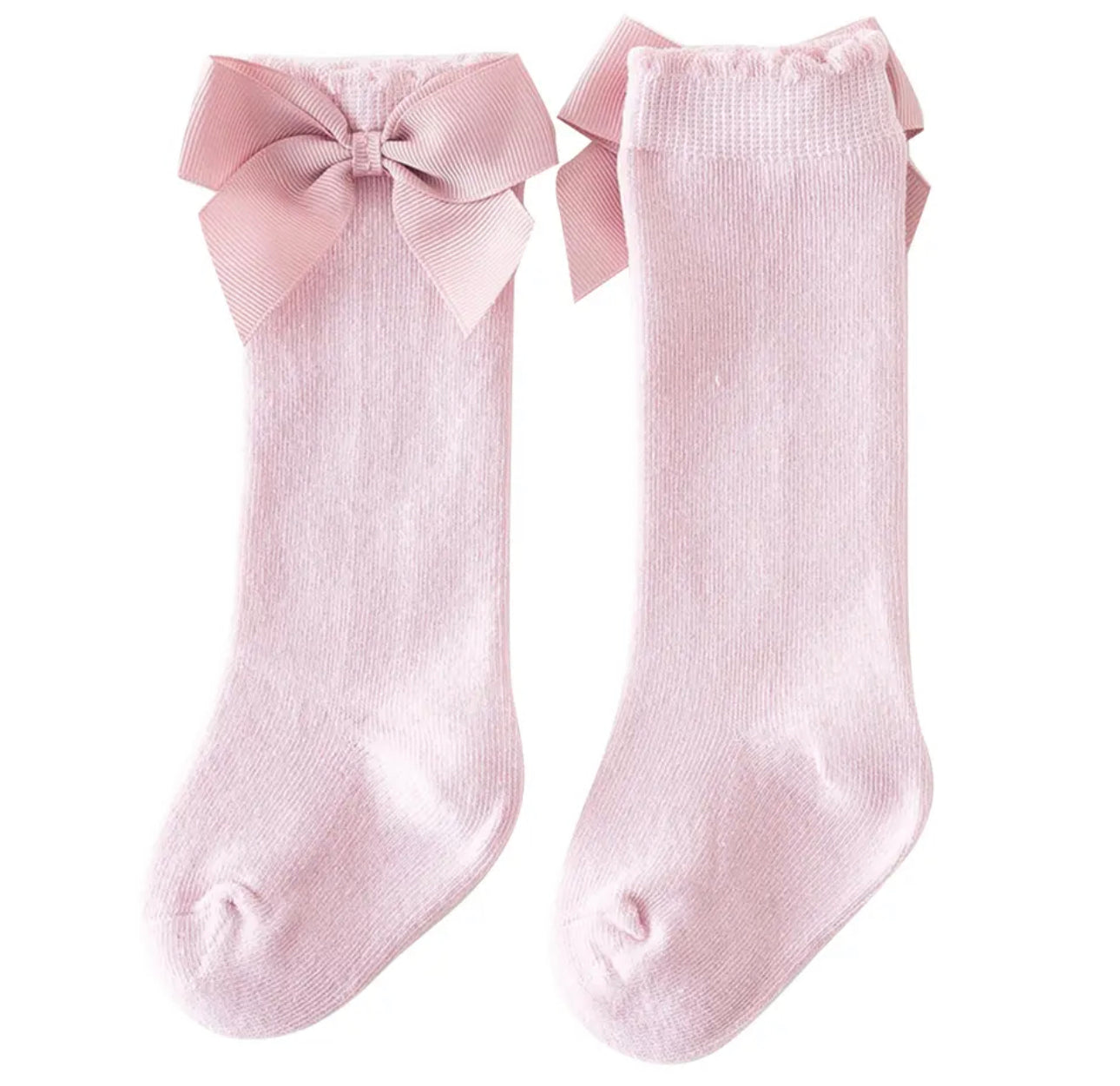 Bow knee socks