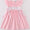 Pink cross smocked girls dress