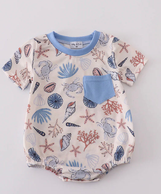 Ocean shells boys bubble