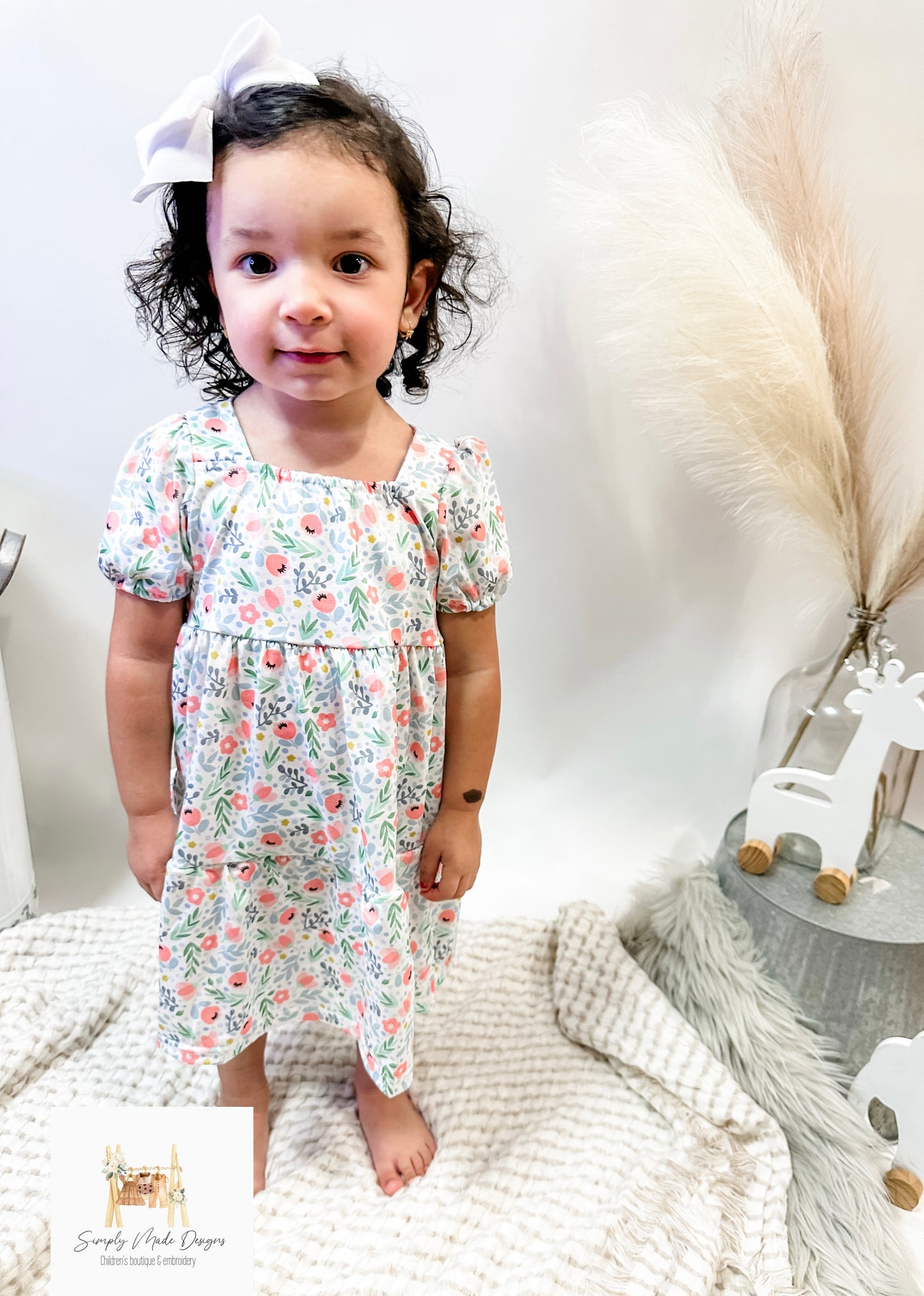 Floral print mama & mini dress