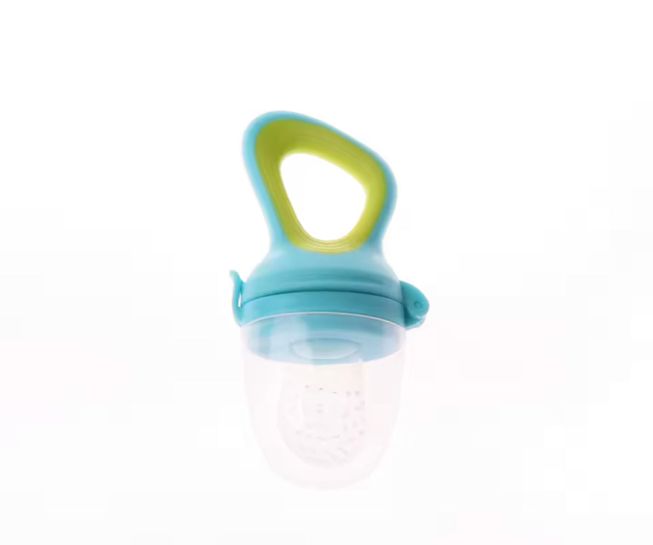 Silicone baby first foods feeder with top