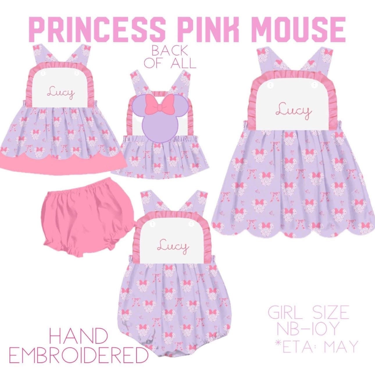 Princess bloomer set- add $5 for embroidery