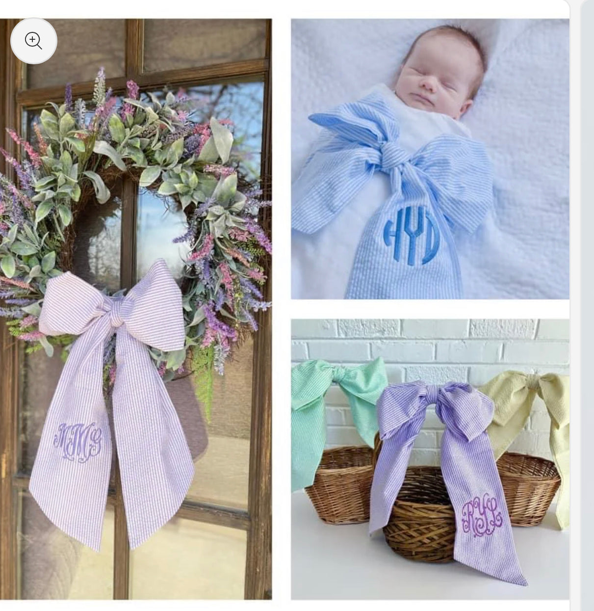Bow Sash - includes monogram
