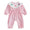 Gingham conversational heart romper