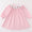 Pink dot smocked western dress
