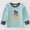 Navy scarecrow appliqué top
