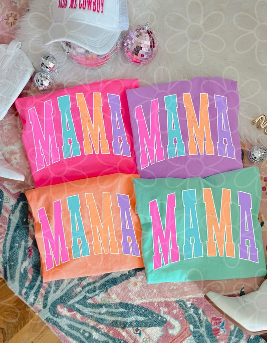 Green mama tee comfort colors