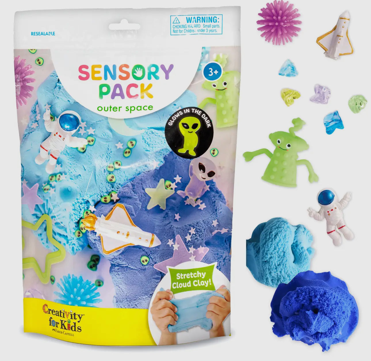Sensory pack outer space play set