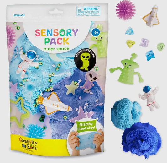 Sensory pack outer space play set