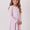 Pink bow bamboo dress