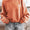 Orange acid wash sweatshirt - M