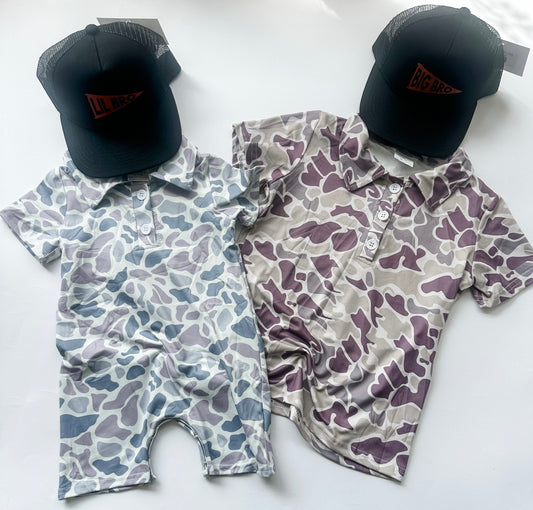 Camo short sleeve top