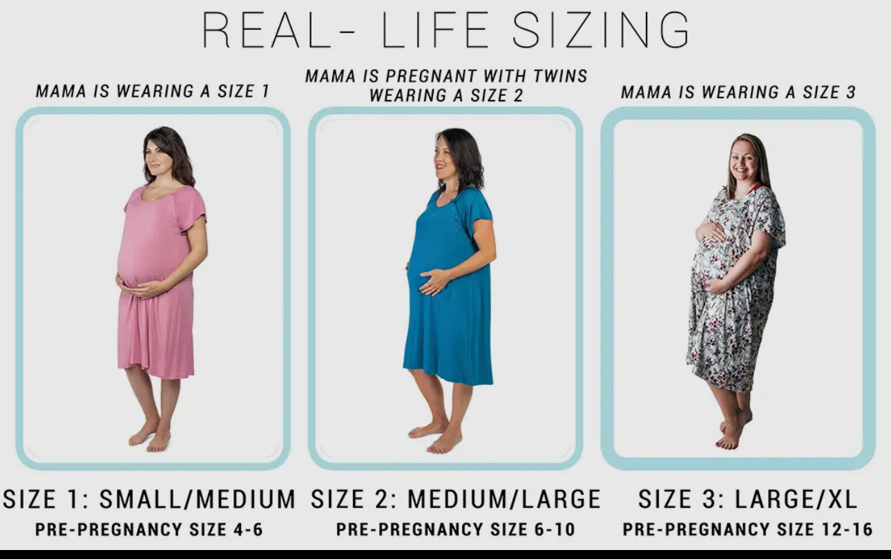 Cocoa labor & delivery gown
