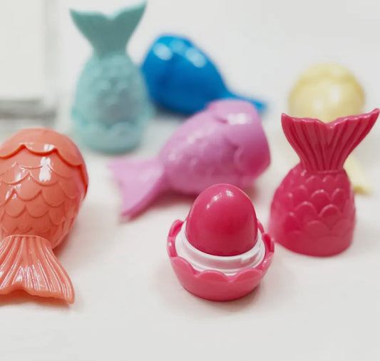 Mermaid tail lip balm