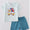 Puppy flag boys short set
