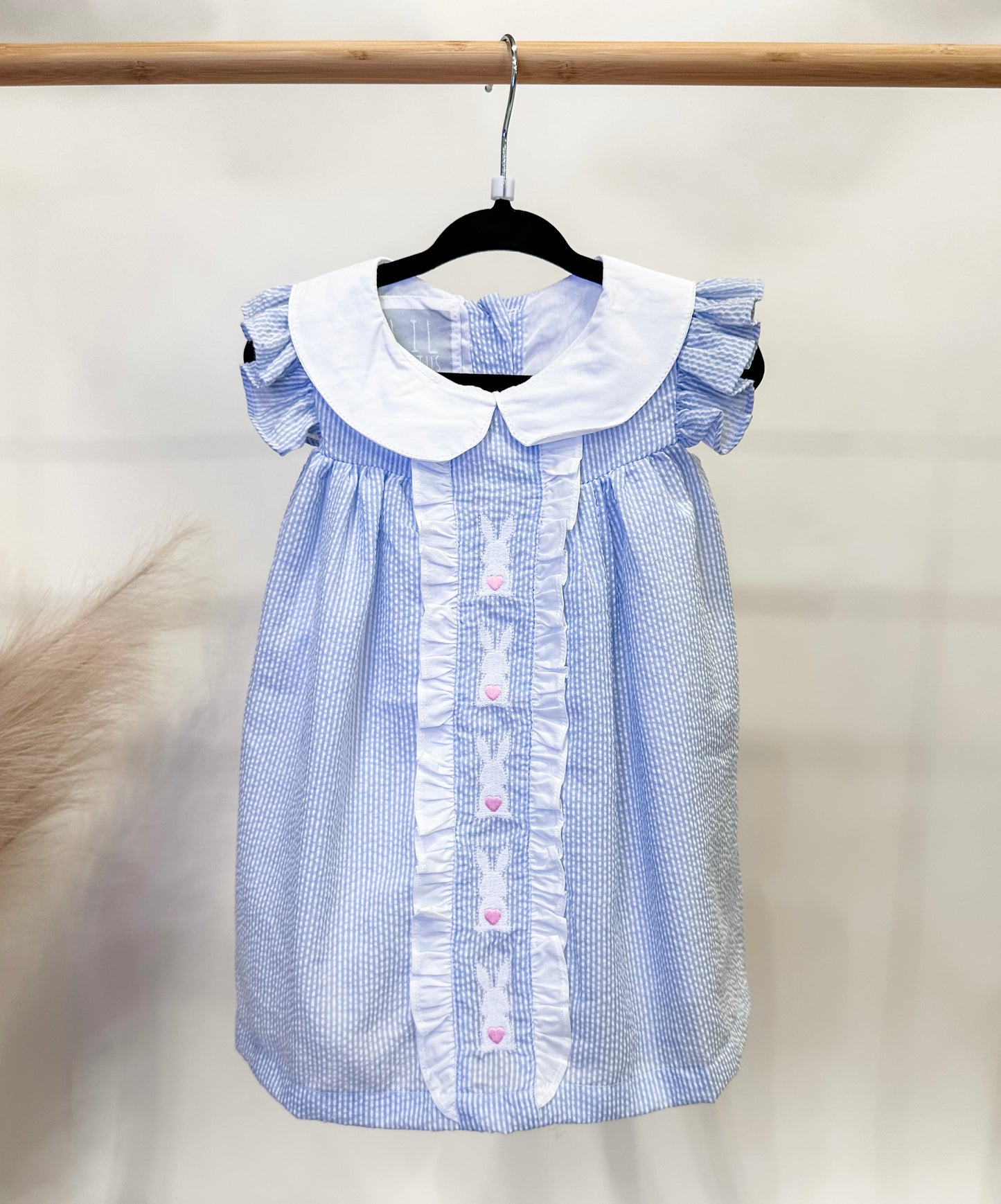 Light blue smocked Easter dress
