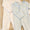 Blue picot trim footie- INCLUDES EMBROIDERY