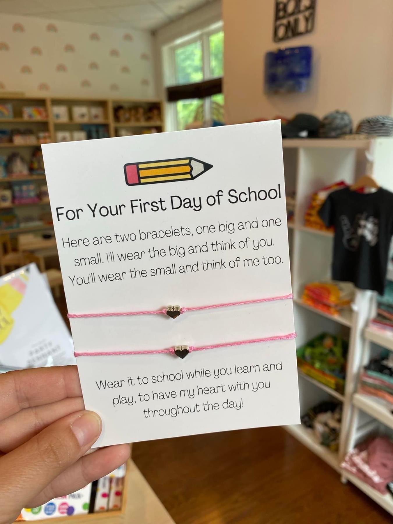 First day of school bracelets