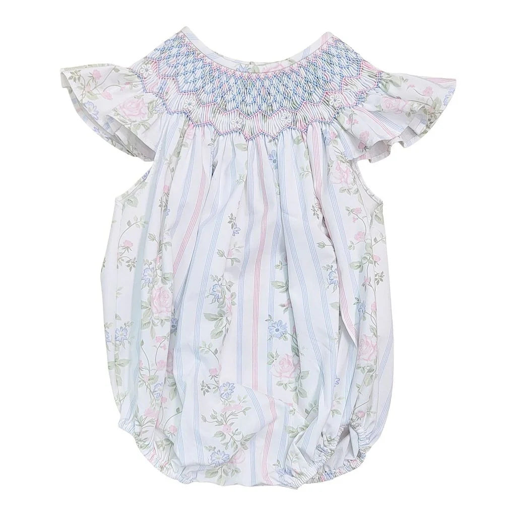 Sweet dreams Valerie rose vine smocked bubble