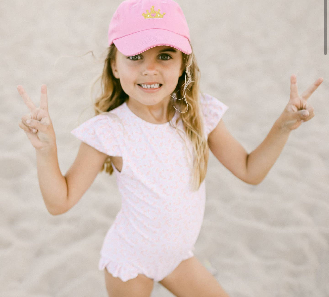 Princess crown bow back hat