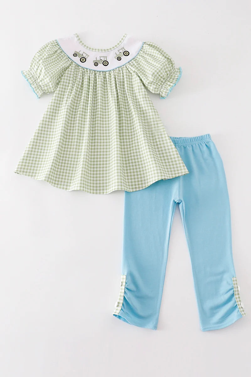 Girls tractor pant set