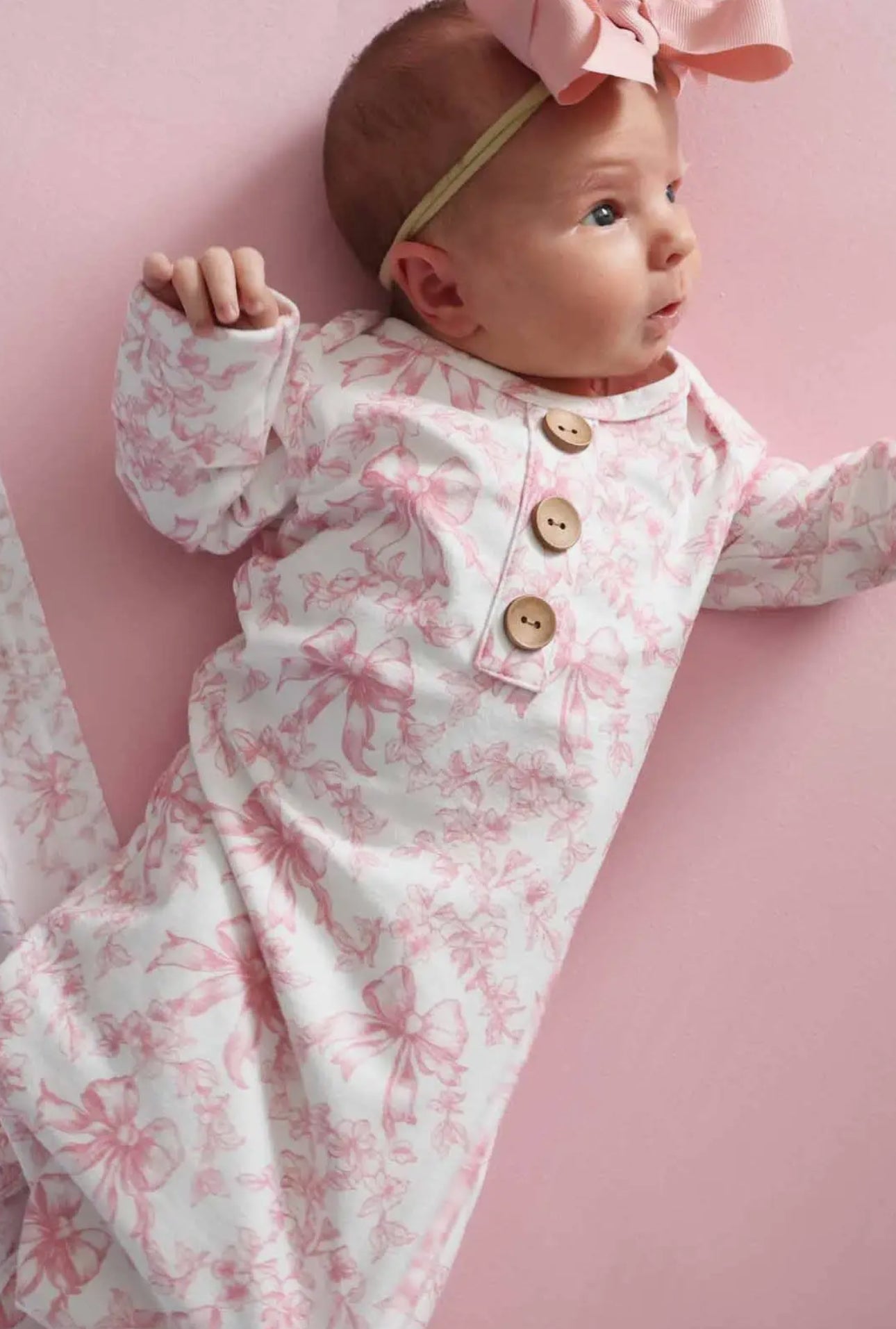 Fancy Frills bamboo knot gown + hat set