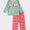 Green Christmas puppy boys set