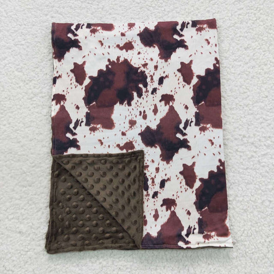 Cowhide print blanket
