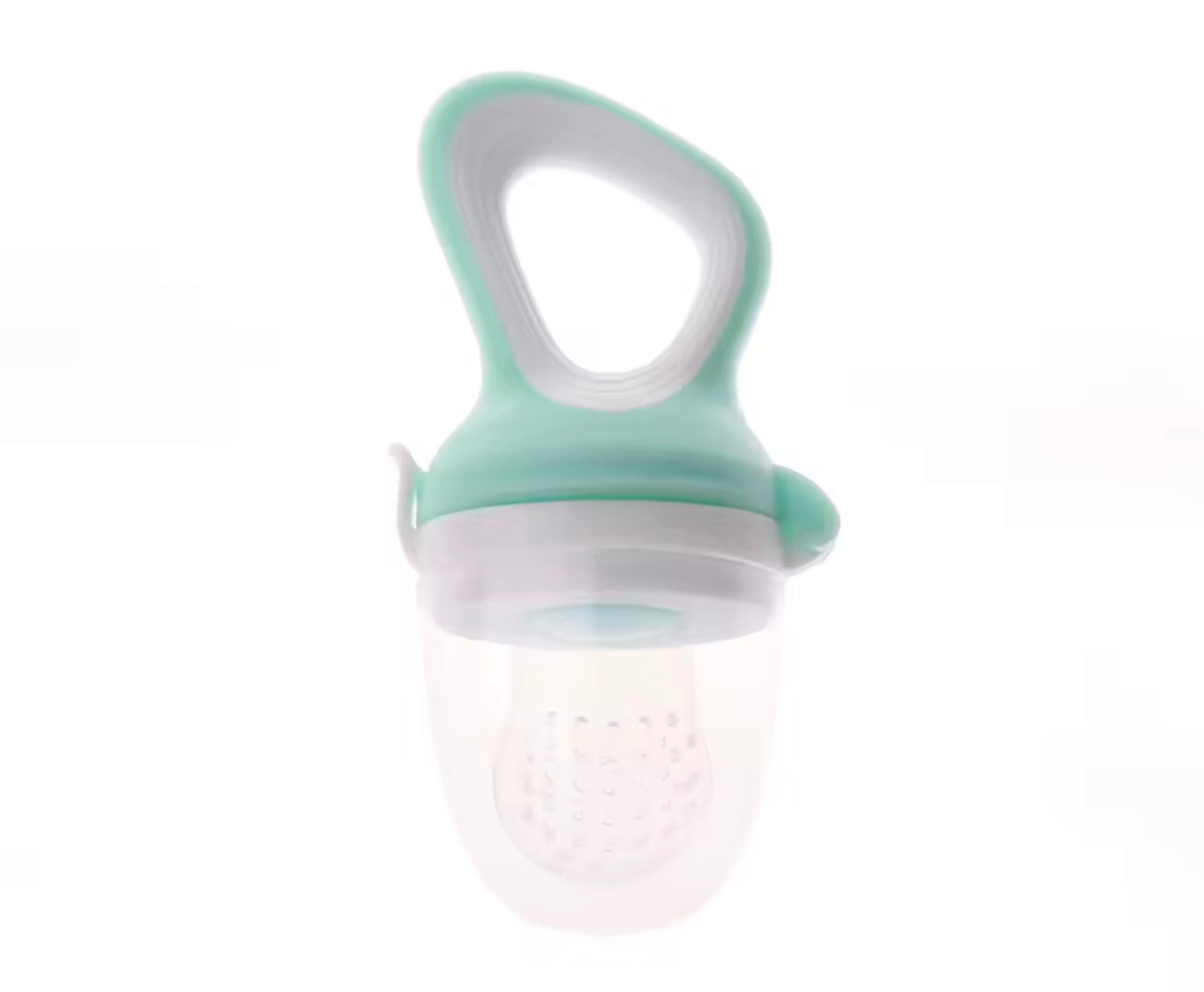 Silicone baby first foods feeder with top