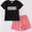 Black Monster truck short set