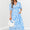 Blue floral dress