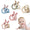 Silicone teether ring