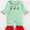 Green guy trio girls romper