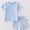 Blue gingham short set